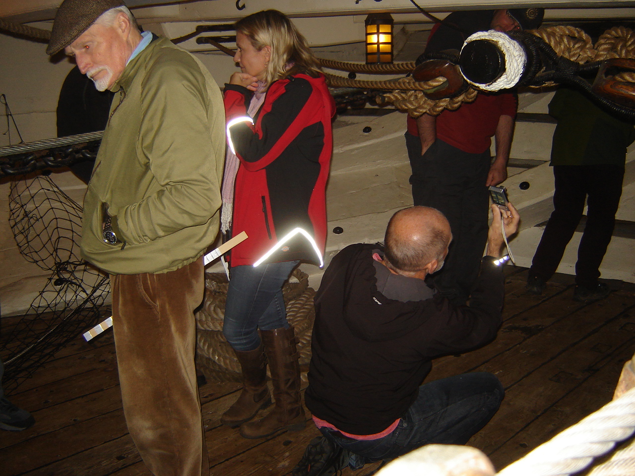 Inspecting below decks